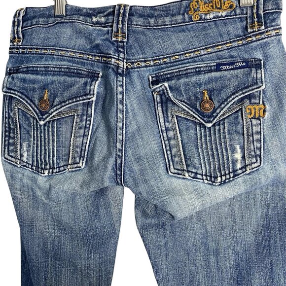 Miss Me Denim Jeans Size 29 MODEL JP4892R 5 Pocket Boot cut - Picture 5 of 15